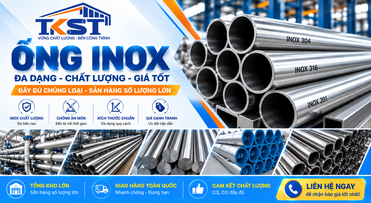 Ong inox tong kho sat thep