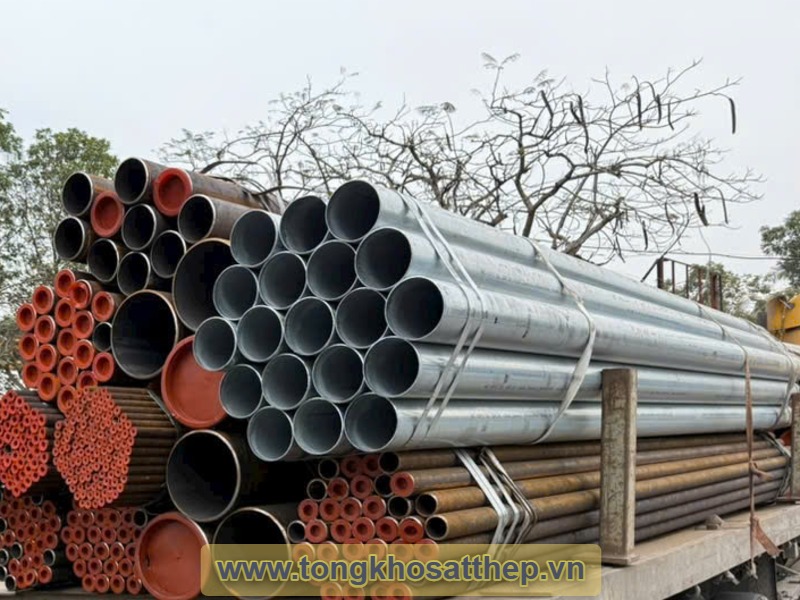 Ống thép mạ kẽm DN100 gallery 1