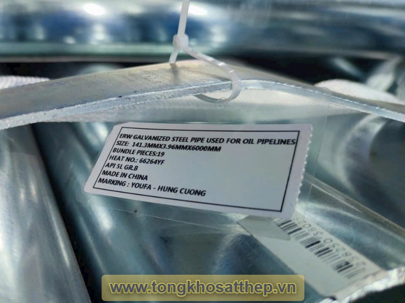 Ống thép mạ kẽm DN125 gallery 2