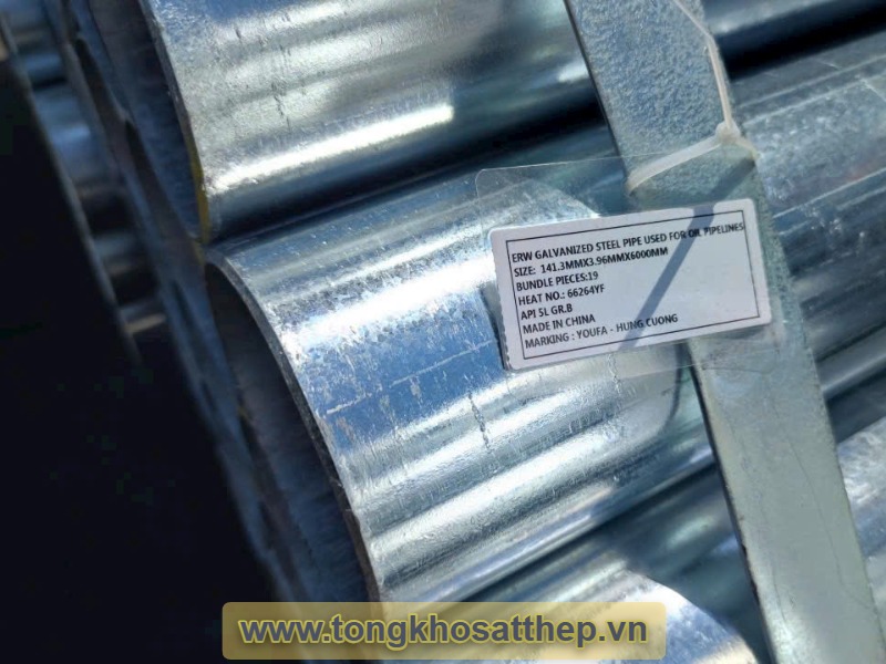 Ống thép mạ kẽm DN125 gallery 3