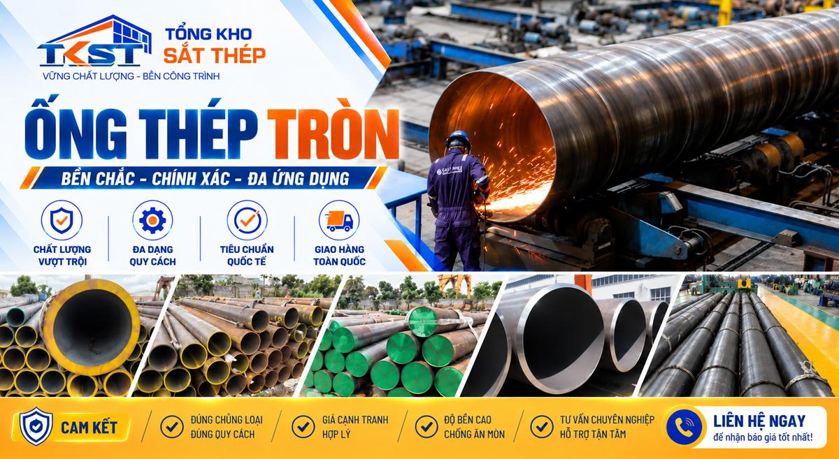 Ong thep tron tong kho sat 