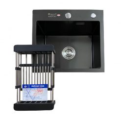 Chậu rửa bát KAGOL KND4540 một hố Nano đen (400 x 450 x 240 mm)