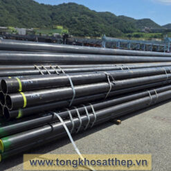 Ống thép hàn DN100 - D114 hình ảnh thực tế tại kho | tongkhosatthep.vn