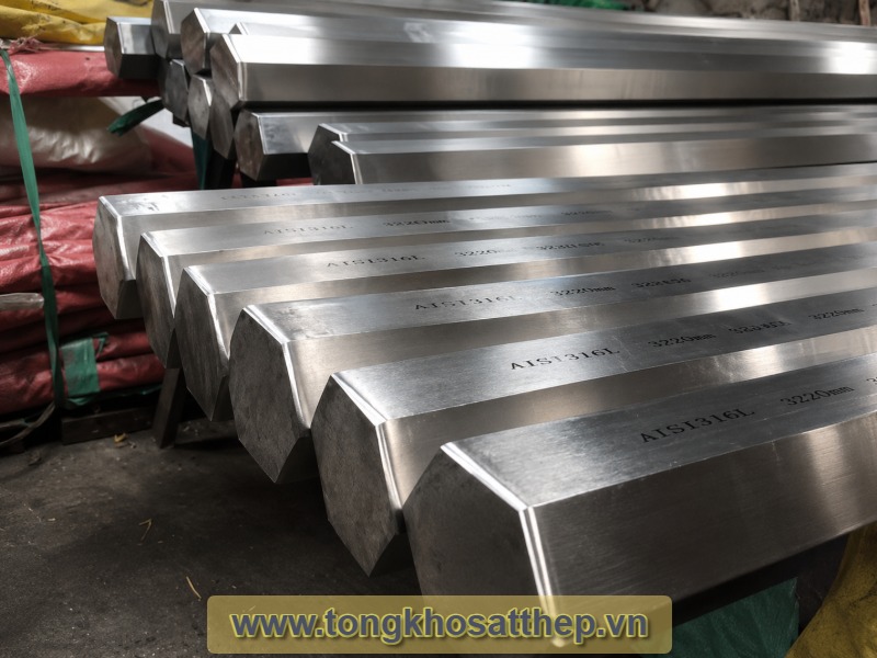Inox lục giác đặc 304L - thanh lục giác không gỉ ASTM A276/A479