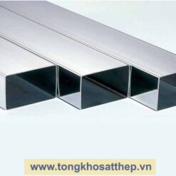 Ống inox hộp chữ nhật - phối cảnh 3D