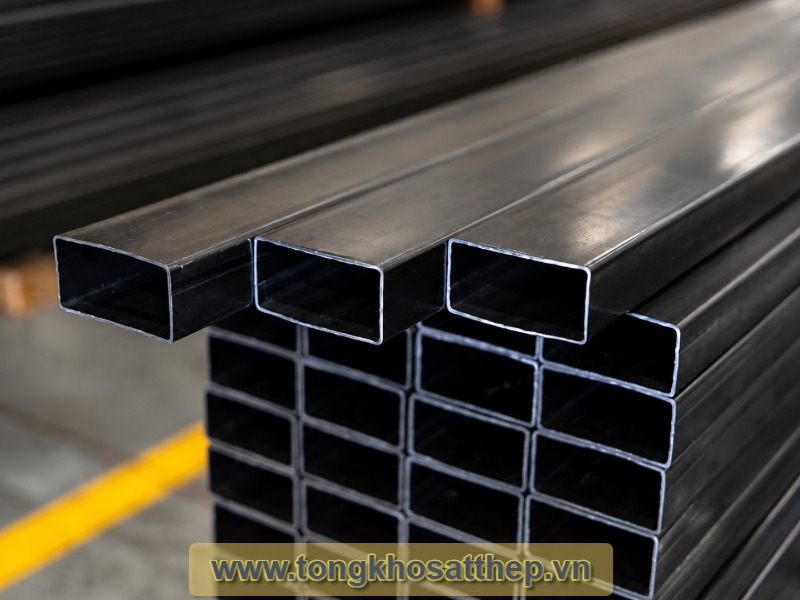 Ống thép hộp chữ nhật 100 x 200 tổ hợp hàn - tongkhosatthep.vn