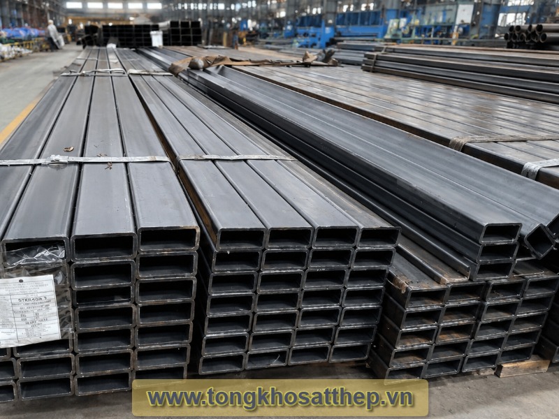 Ống thép hộp chữ nhật 20x40 mạ kẽm/đen JIS G3466