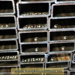 Ống thép hộp chữ nhật 60 x 120 JIS G3466 - tongkhosatthep.vn