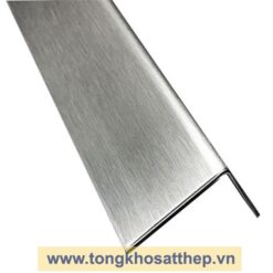 Cận cảnh macro góc cạnh thanh V inox